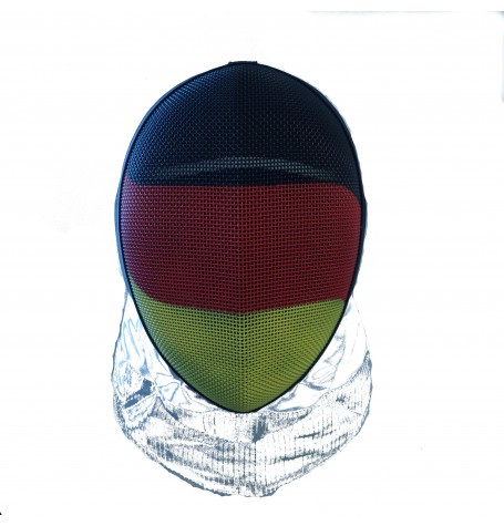 Maske Inox mit leitendem Latz für Florett (V4A) FIE 1600  COMFORT, Deutschland