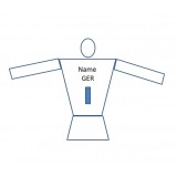 Namensaufdruck auf die Jacke Rollstuhlfechter